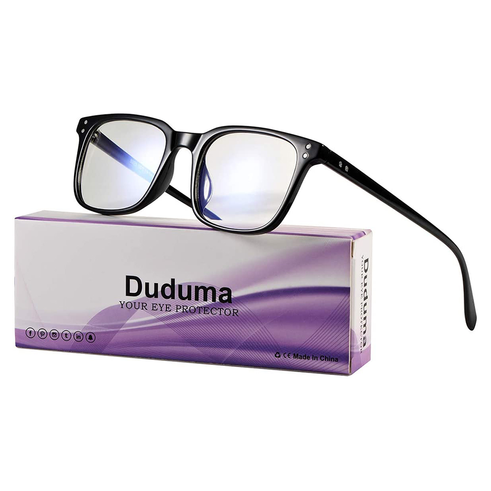 [해외] DUDUMA 블루 라이트 컷 PC용 안경 UV컷 자외선99%컷 블랙