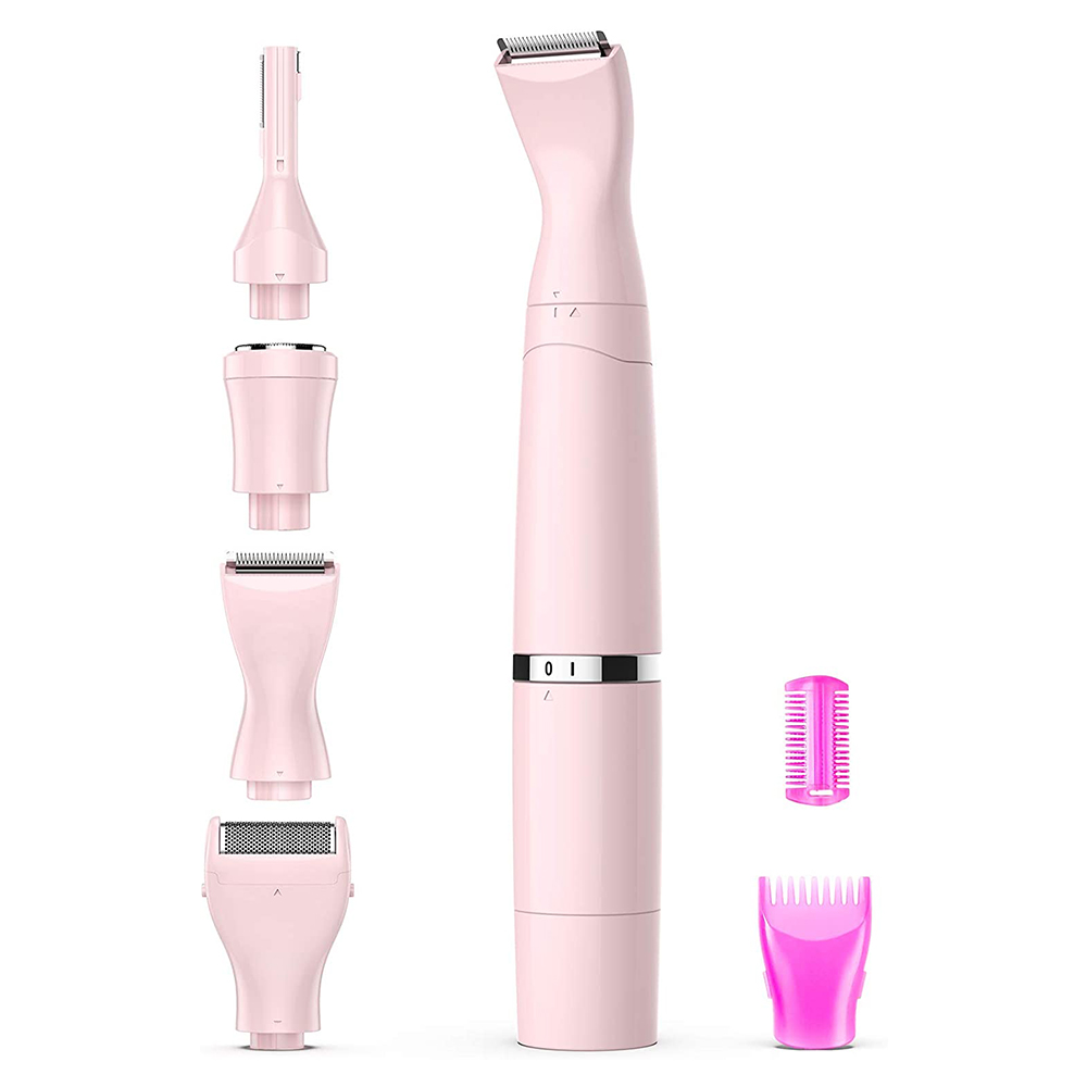 [해외] RIBIVAUL 여성용 면도기 USB충전식 1IN4 다기능 (핑크)