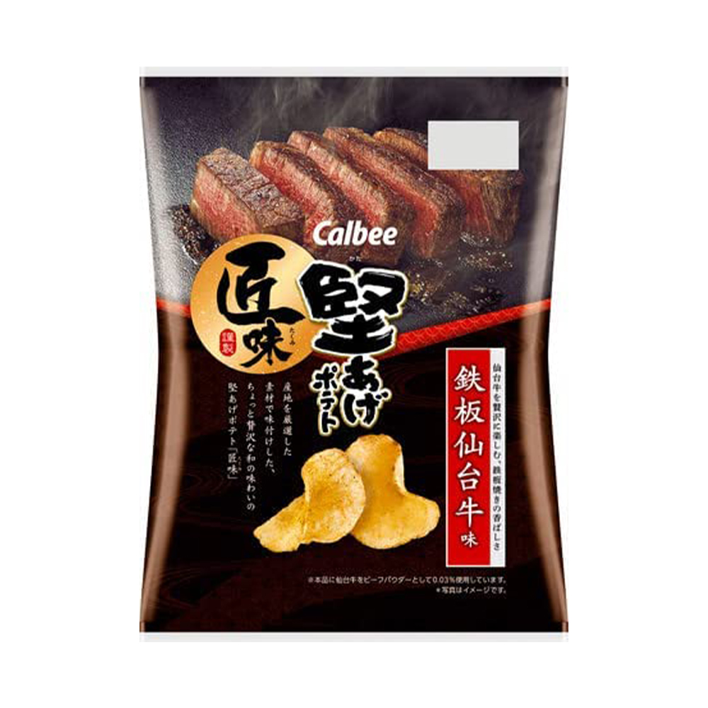 [해외] 칼비 딱딱한 감자 센다이 소고기 맛 70g 12봉
