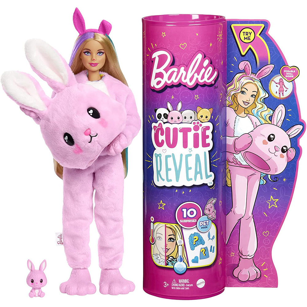 [해외] 바비 (Barbie) 귀여운 키구루미 바비 토끼 HHG19 핑크