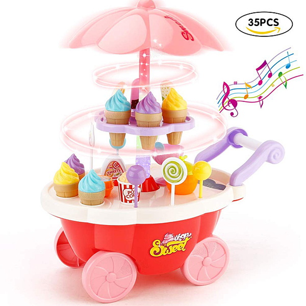 [해외] SONi 미니 회전 아이스크림 가게 장난감 소꿉놀이