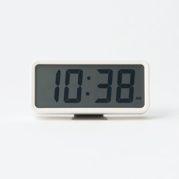 [해외] 무인양품 디지털 탁상 시계 화이트 15831999