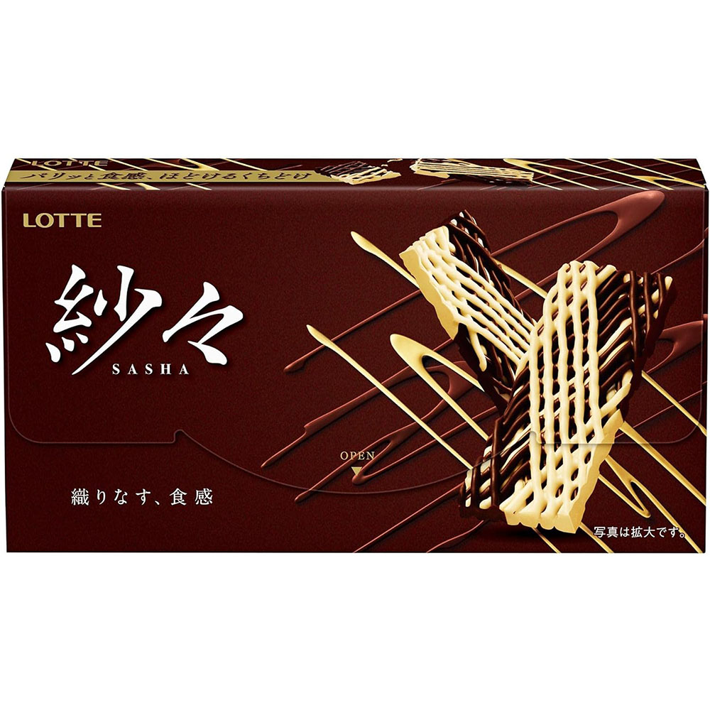 [해외] 롯데 샤샤 초콜렛 69g x 10개세트 초코맛