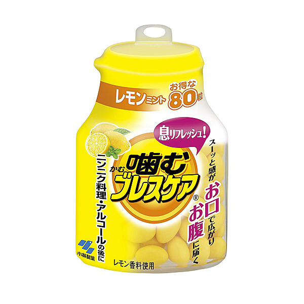 [해외] 고바야시 브레스케어 입냄새제거 레몬민트맛 80알