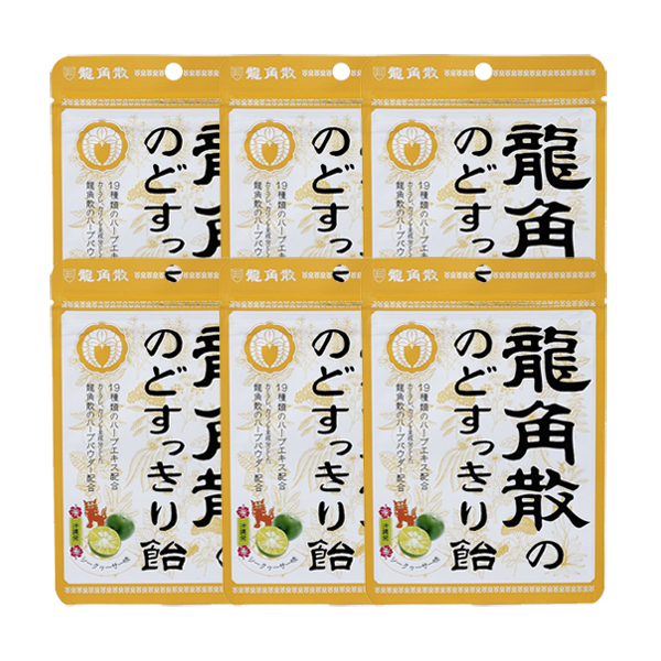 [해외] 용각산 목캔디 레몬맛 88g 6개세트
