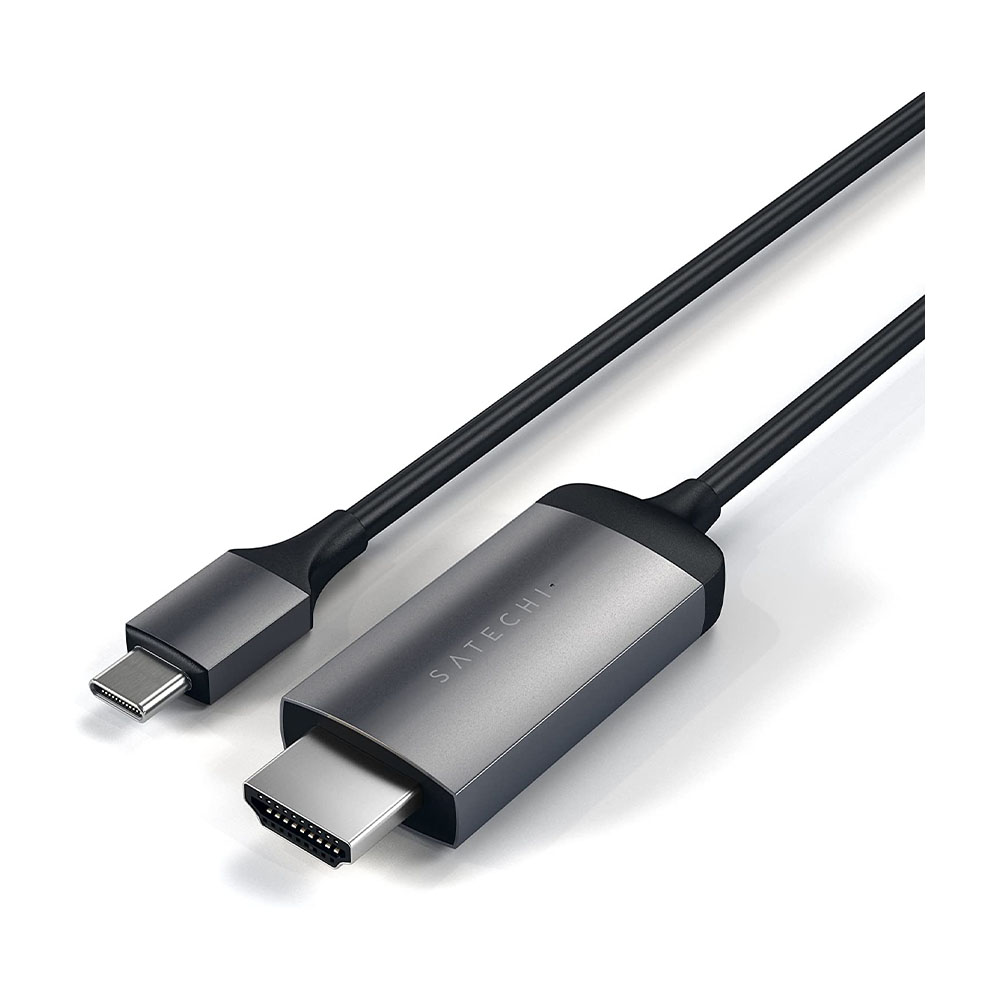 [해외] Satechi 사테치 알루미늄 USB-C to HDMI 케이블 4K 60Hz 스페이스 그레이