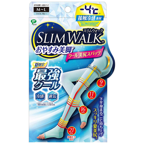[해외] Slimwalk 슬림워크 쿨 슈퍼롱 히프 압박스타킹 히프 수면스타킹