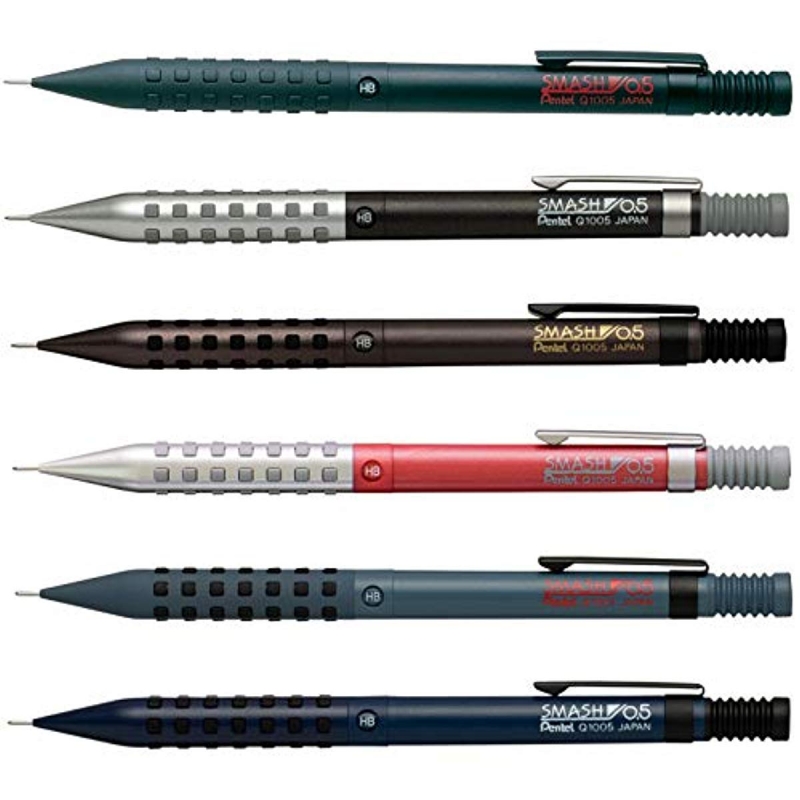 [해외] 펜텔 샤프 펜 스매쉬 0.5MM 컬러축 세트 AMZ-Q1005-6
