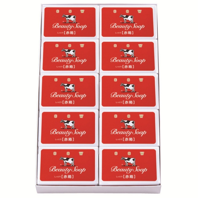 [해외] 카우 브랜드 빨간색 상자 우유비누 단품10개입