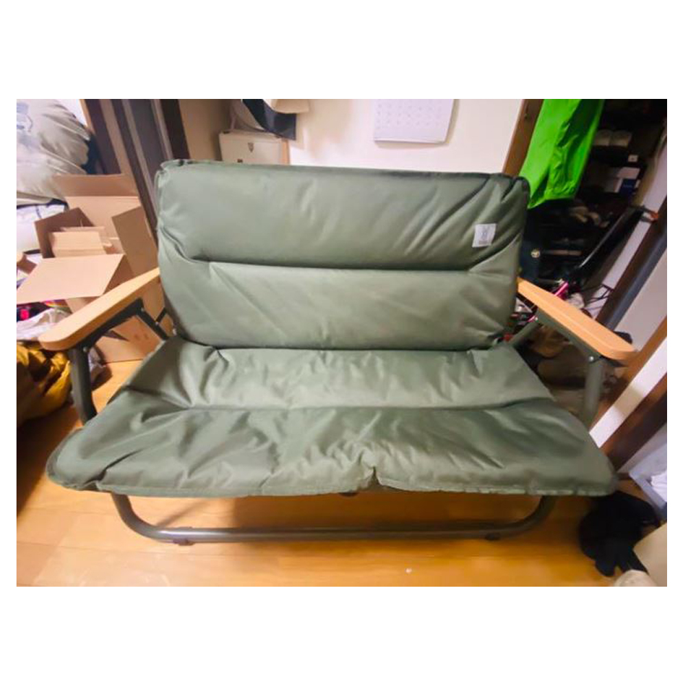 [해외] DOD (디오디) 도플갱어 굿럭 2인용 접이식 의자 카키