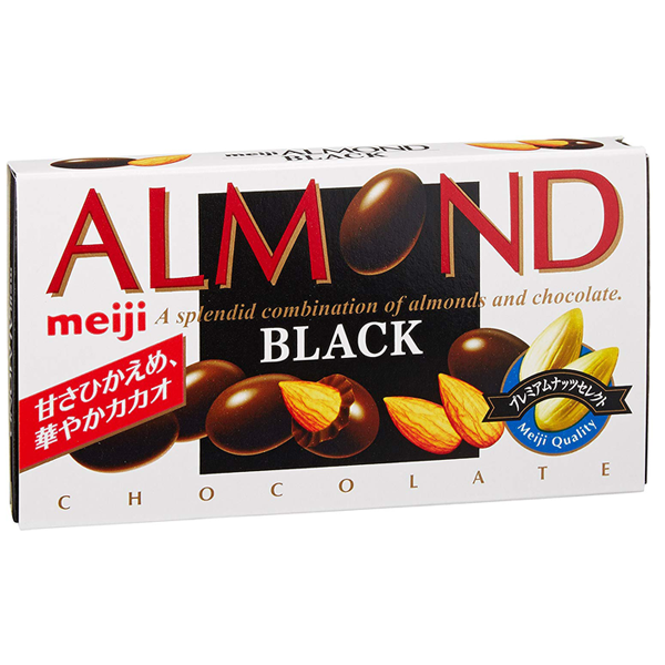 [해외] meiji 메이지 아몬드 초콜릿 블랙 84g × 10개
