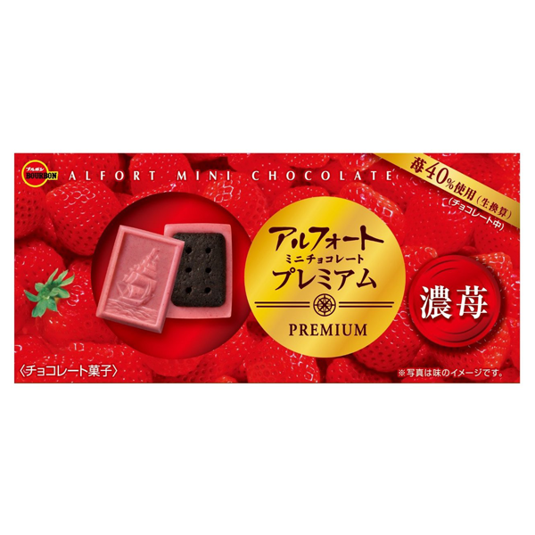 [해외] 부르봉 알포트 미니 초코릿 비스켓 딸기 12개입 X 10개