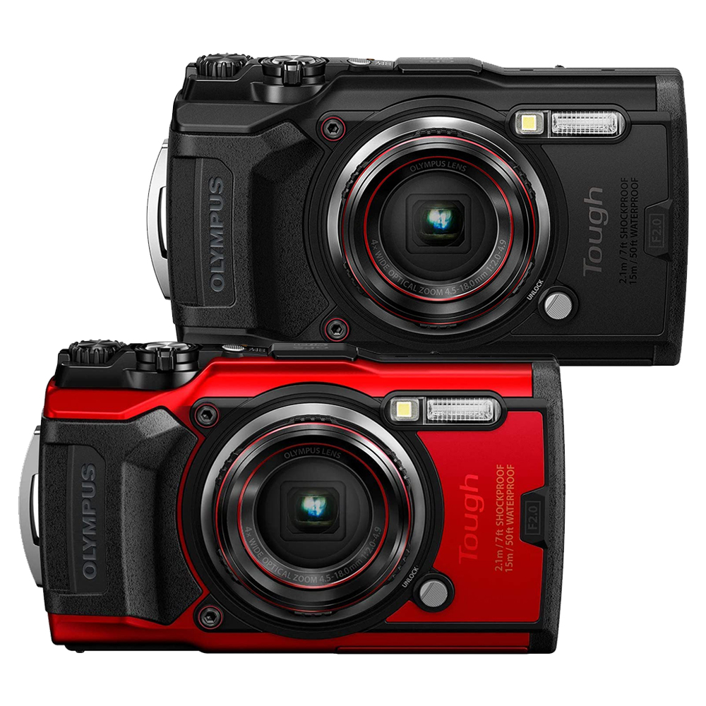 [해외] 올림푸스 디지털 카메라 2종 TG-6 블랙/레드