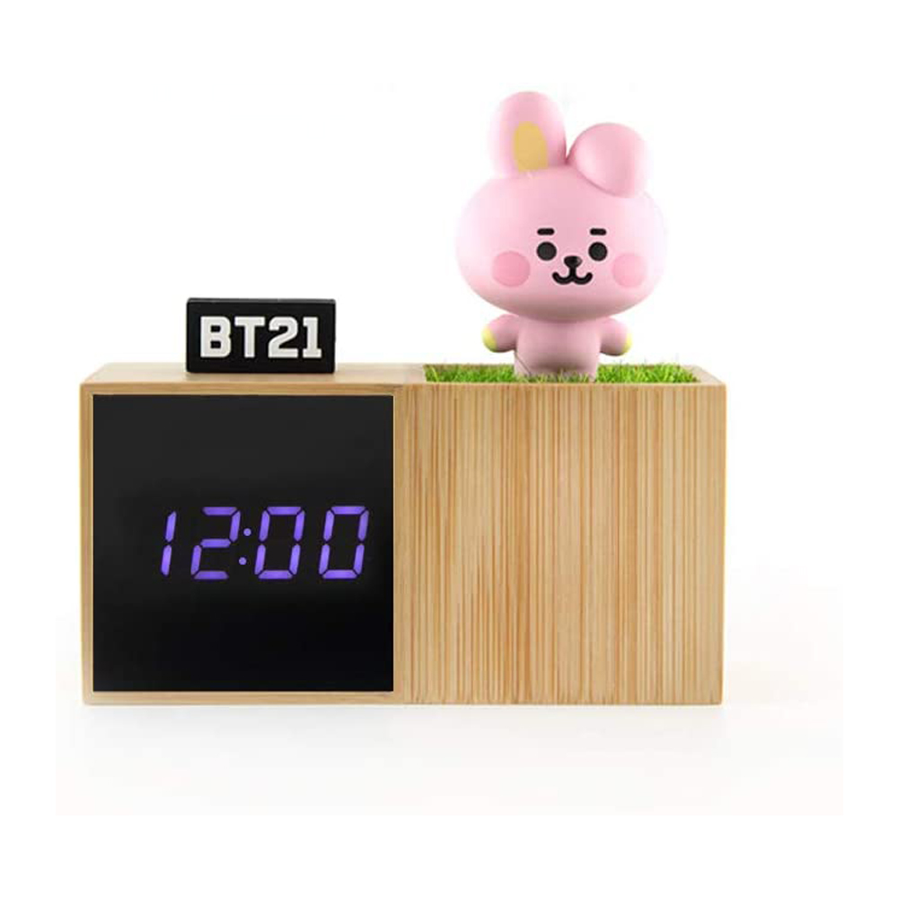 [해외] COOKY BT21 LED 디지털 시계, 데스크 시계, 공식상품