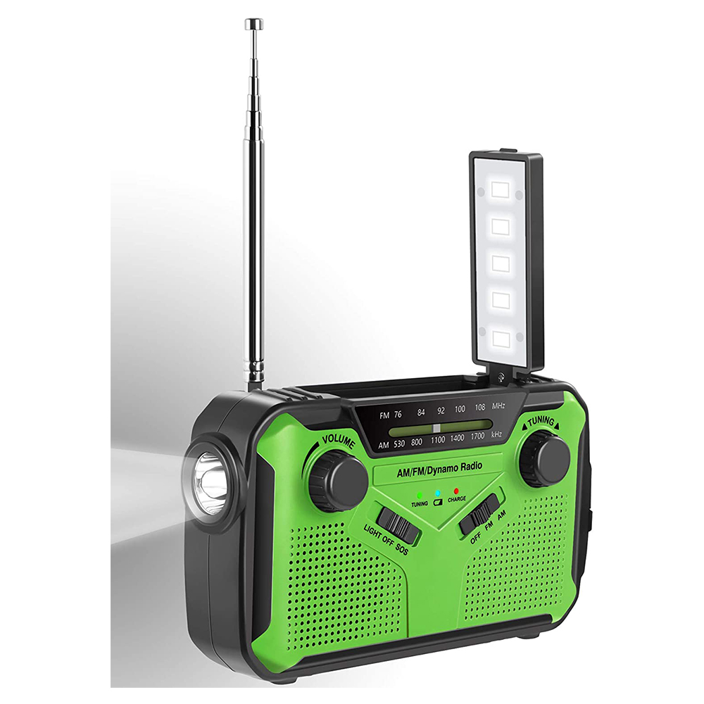 [해외] ZHIWHIS 방재 라디오 AM/FM대응 회중전등 충전식