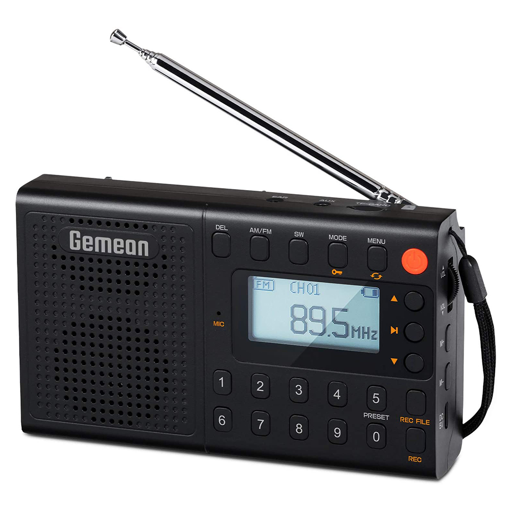 [해외] GEMEANJ-401 FM/AM/SW 포터블 라디오 고감도 수신