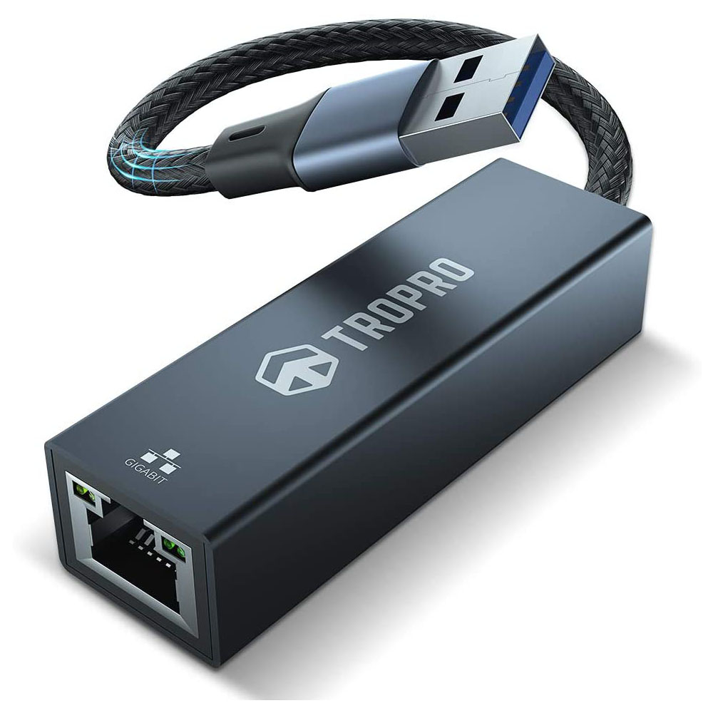 [해외] USB LAN Switch 유선 LAN 어댑터 스위치 닌텐도 기가비트 USB3.0 Giga RJ45 TROPRO