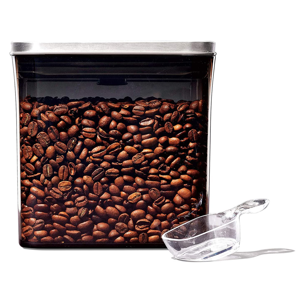 [해외] OXO 보존 용기 밀폐 1.4L 스테인레스 커피 &amp; 티 보관