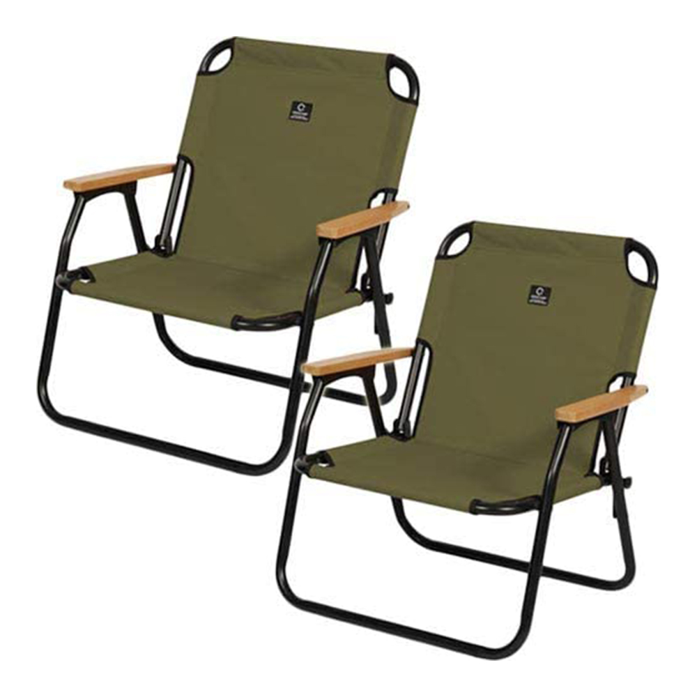 [해외] 퀵 캠프 로우 체어, 접이식 의자 QC-ASC60 카키x2개