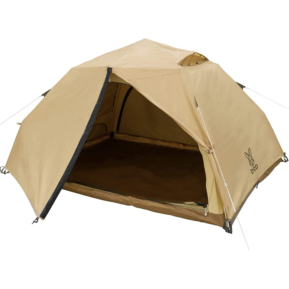 [해외] DOD 디오디 와이야의 텐트 S/M/L 쾌적 간단 원터치 폴리코튼 이너 UV 컷 T5-869-TN 5인용 L사이즈