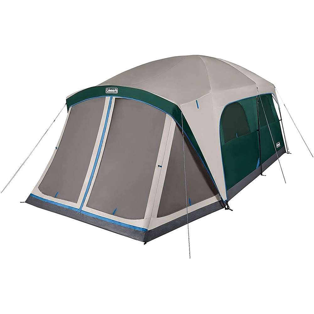 [해외] 콜맨 스카이로지 12인용 캠핑 텐트 스크린룸 에버그린
