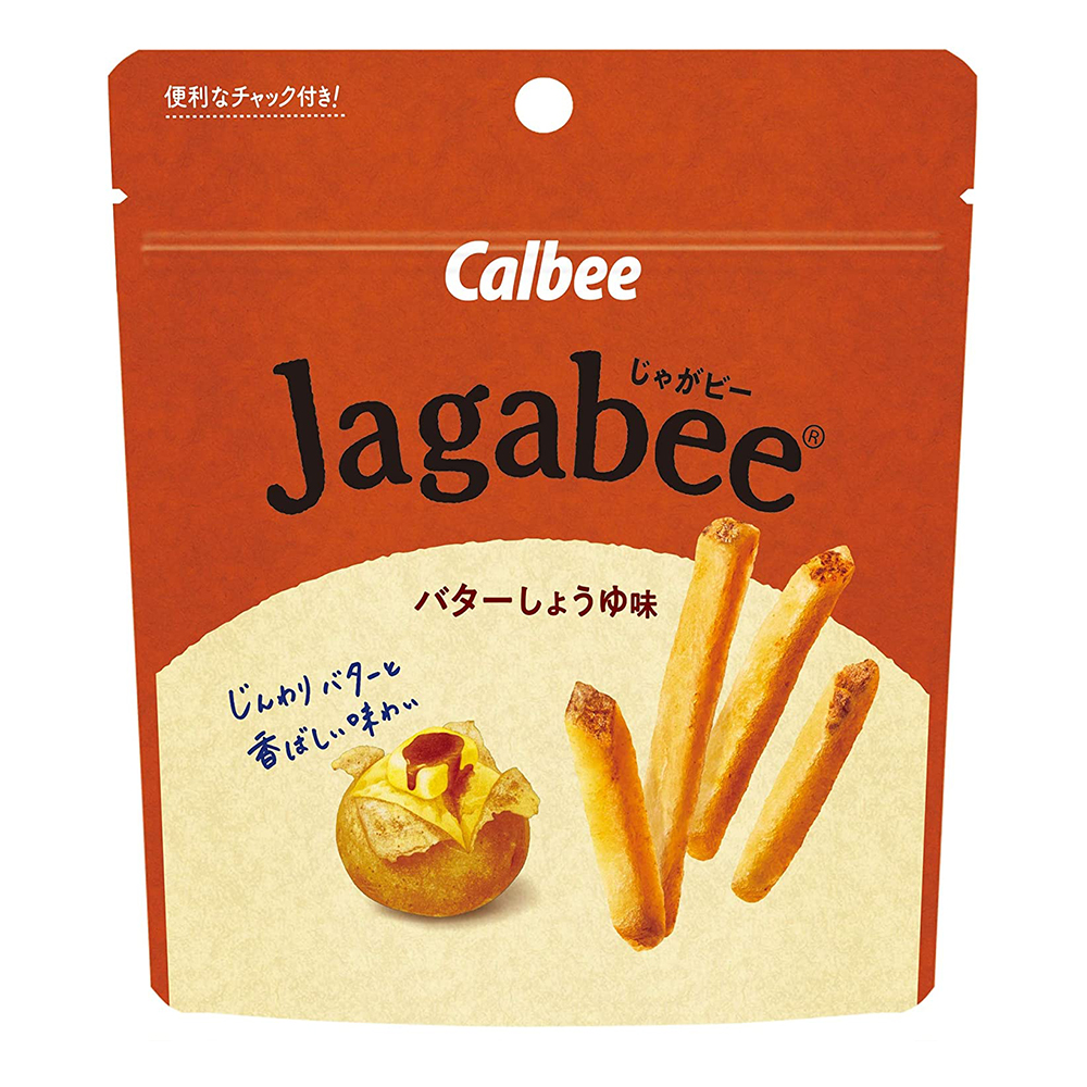 [해외] 칼비 스탠드 파우치 Jagabee 버터간장맛 40g x12봉