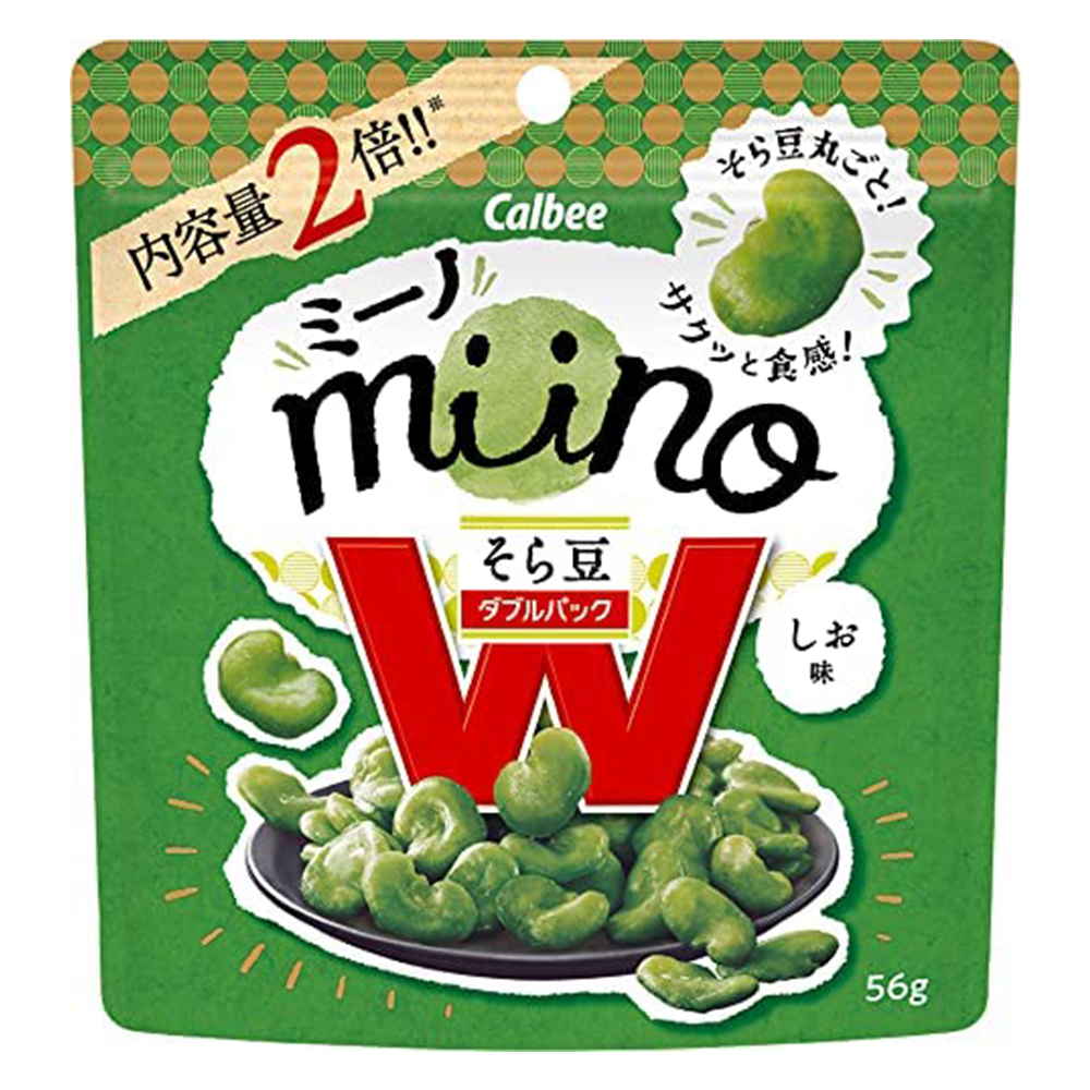 [해외] 칼비 calbee miino 소라콩 W팩 맛 56g x12봉