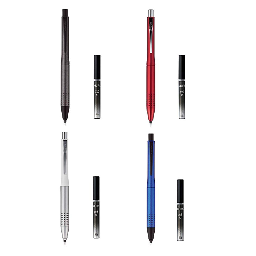 [해외] 미츠비시 연필 샤프 쿠루토가 어드밴스 업그레이드 0.5mm + 샤프 코어 0.5mm HB 세트