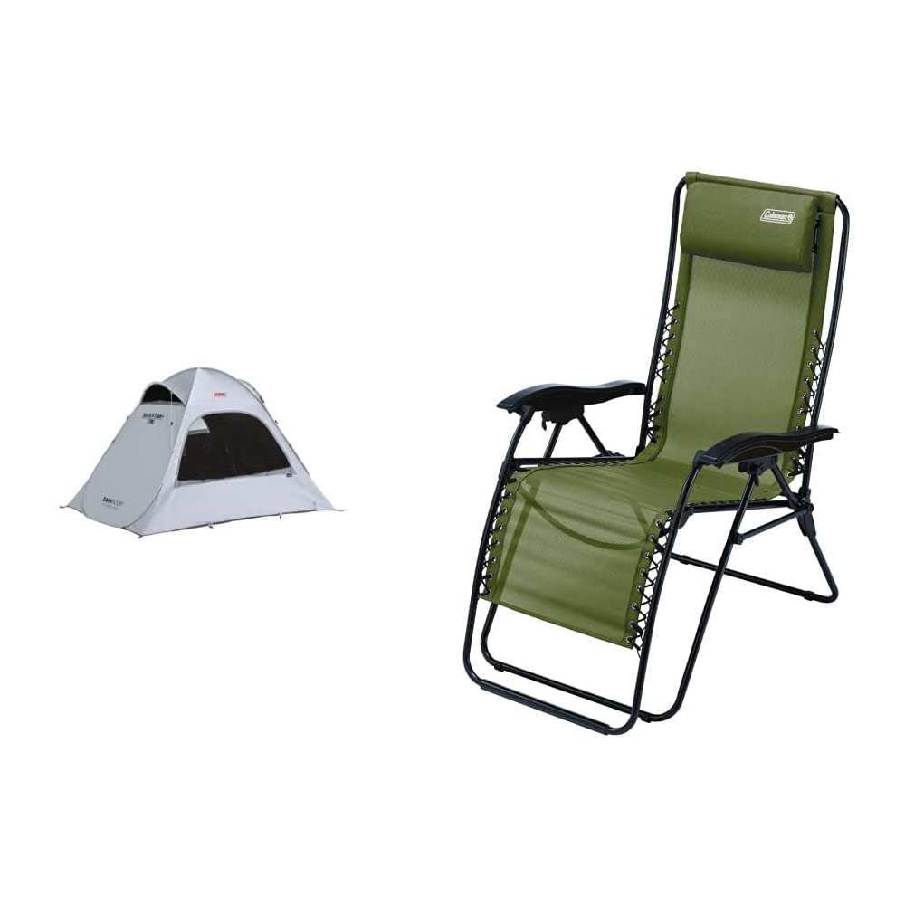 [해외] 콜맨 퀵 업 IG 쉐이드 + 텐트 한정 색상 인피니티 의자 세트