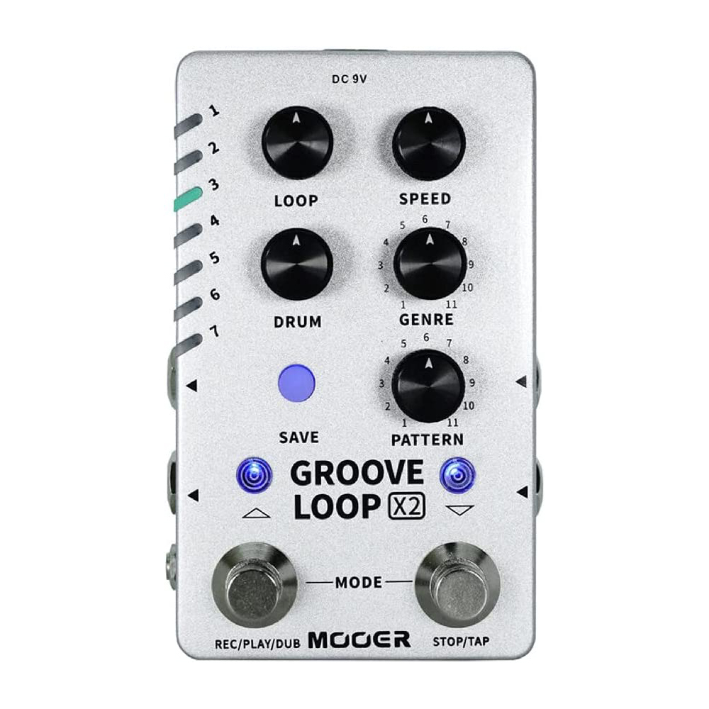 [해외] Mooer GROOVE LOOP X2 드럼 머신 이펙터
