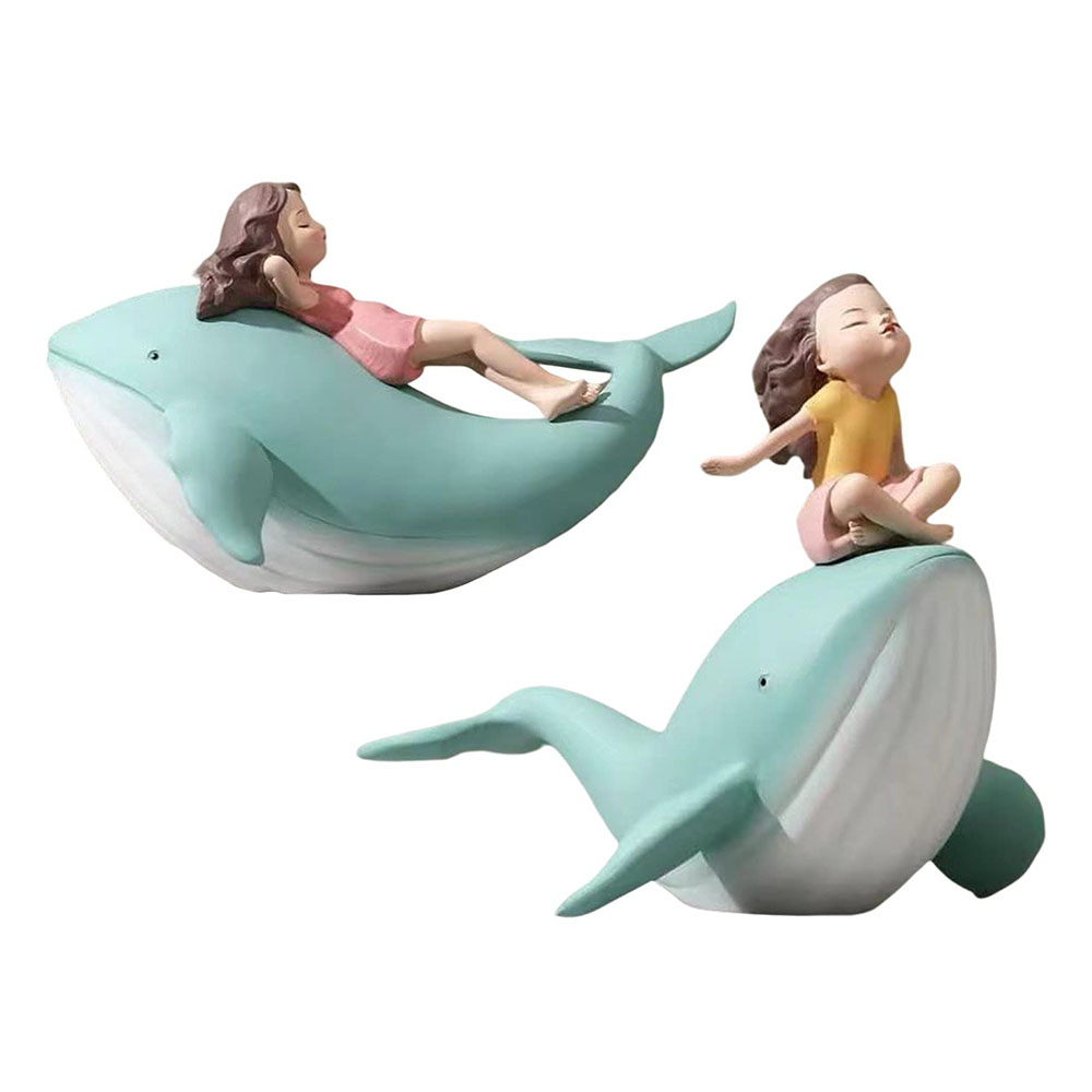 [해외] 우영우 고래 소녀와 고래 입상 동상 소품 장식
