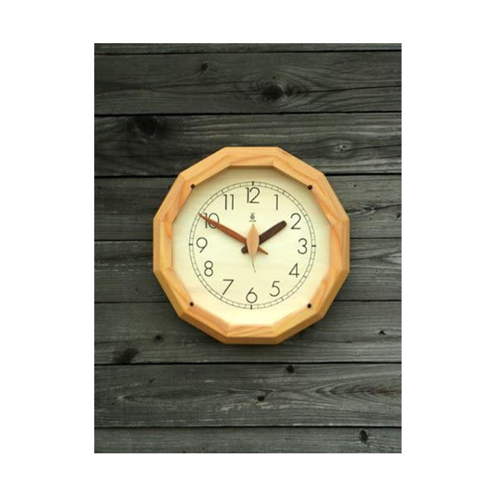 [해외] KICORI 키코리 숲의 전엽 시계 12각형