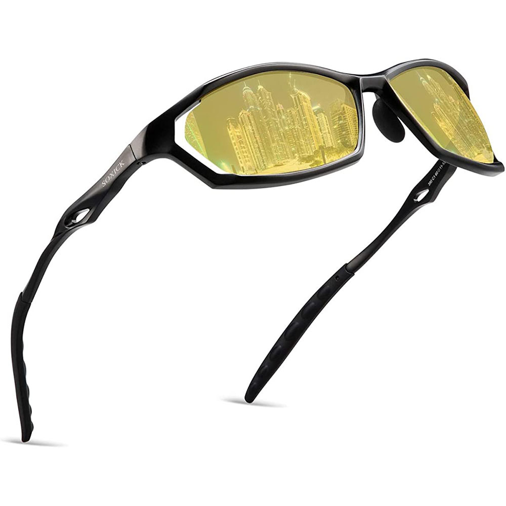 [해외] SOXICK 야간 선글라스 남성 낚시 운전용 편광 렌즈 주간 겸용 드라이브 uv400