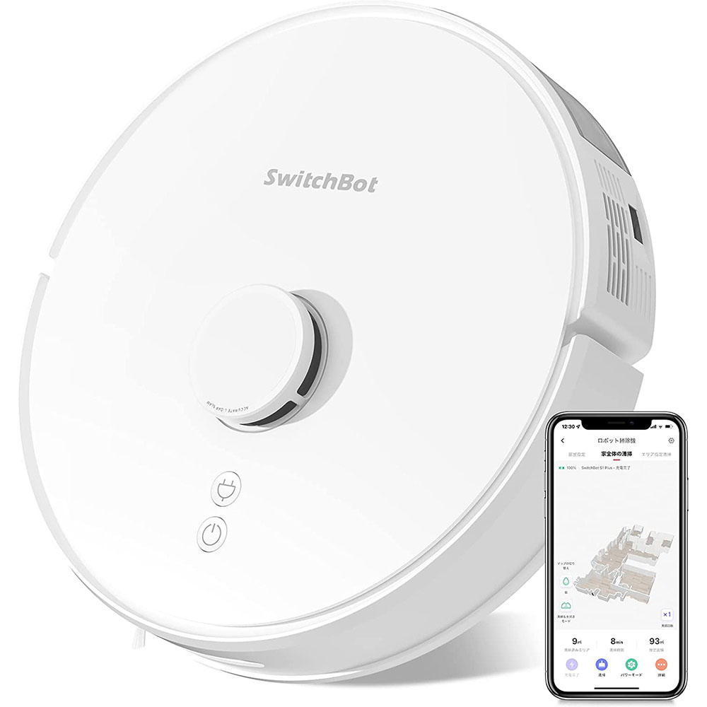 [해외] SwitchBot 로봇 청소기 2700pa 강력 흡인 원격 조작 정음 설계 자동 충전 낙하 방지 Wi-Fi Alexa Google Home IFTTT Siri LINE Clova 대응 S1