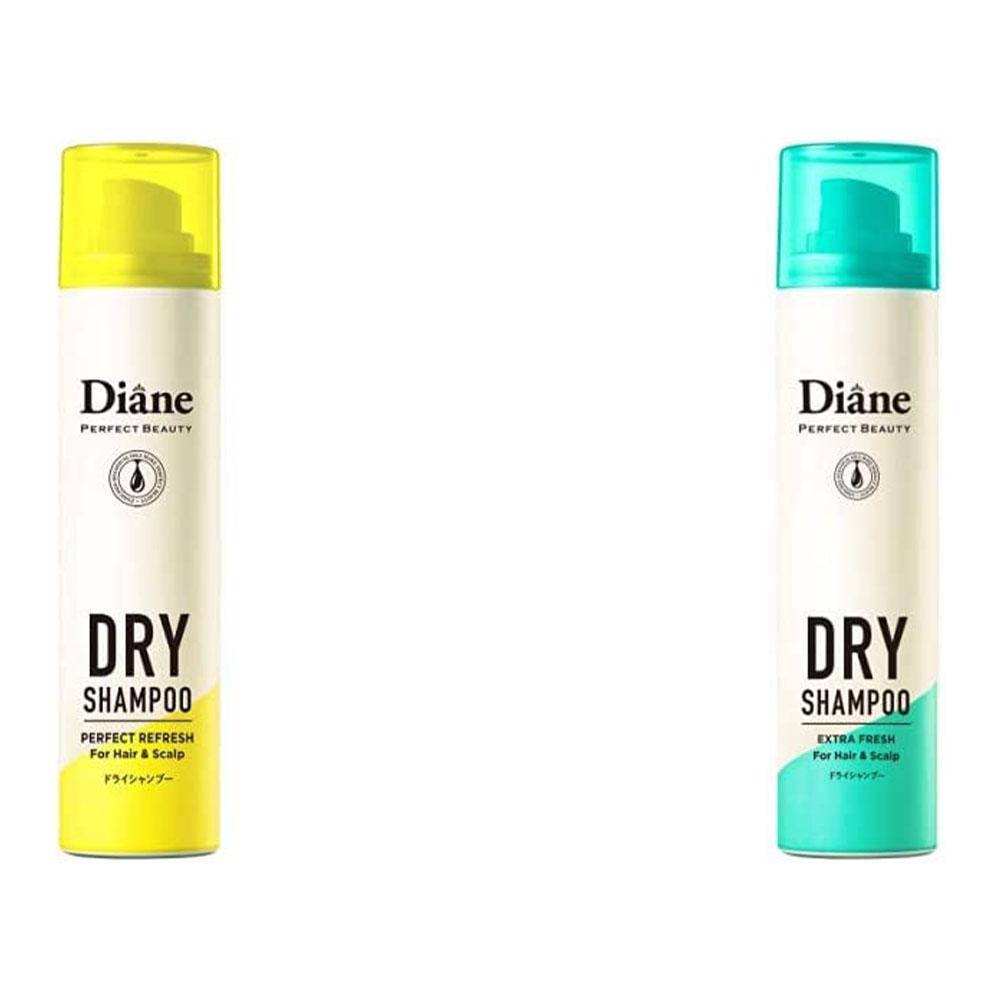 [해외] Diane 다이안 드라이 샴푸 프레쉬 시트라 스페어의 향기 95g + 포도 과일&amp;페퍼민트의 향기 95g