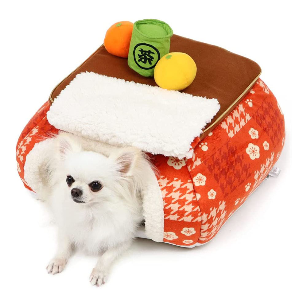 [해외] 펫 파라다이스 강아지 코타츠 하우스 침대 쿠션 (40cm)