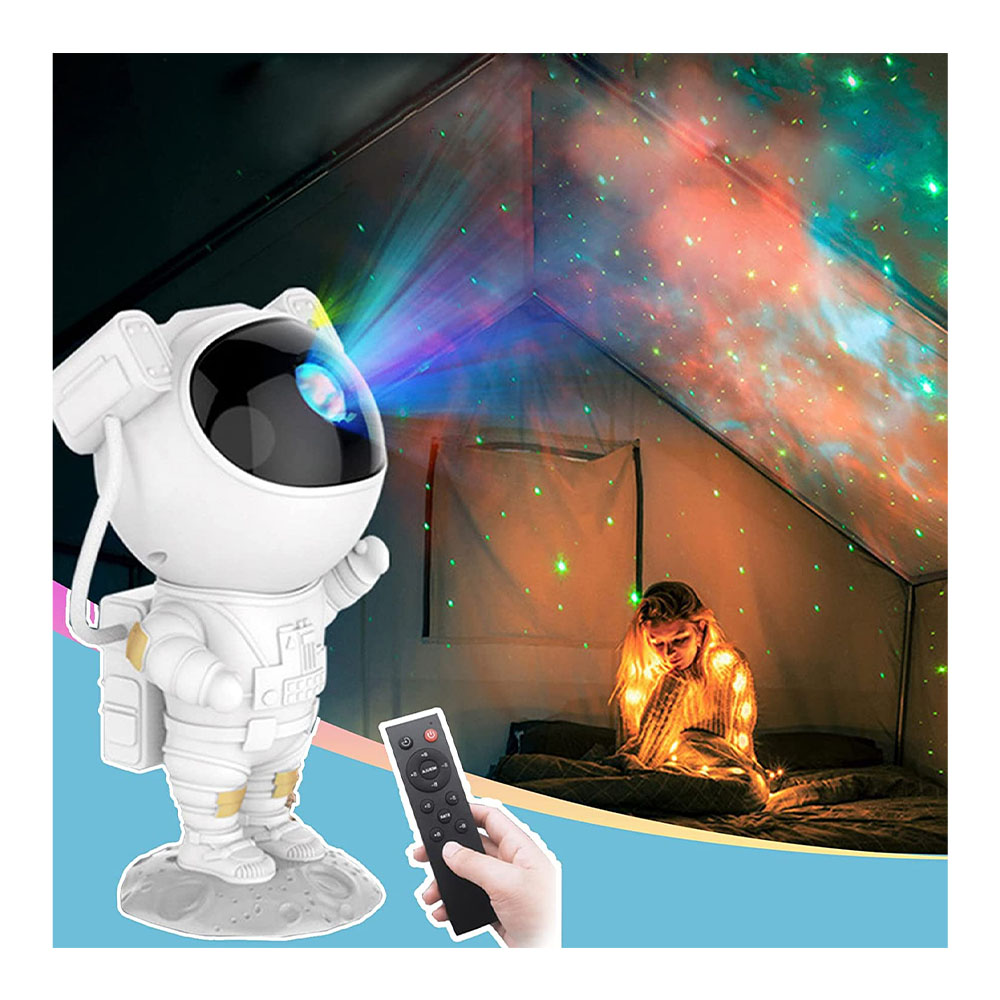 [해외] Baldr Hoder 스타 프로젝터 플라네타륨 가정용 별빛 빛 투영 램프 독특한 우주 비행사 모델 USB