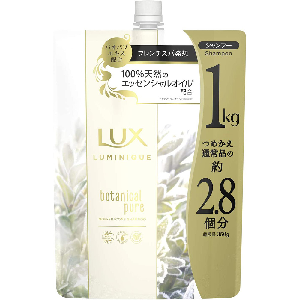 [해외] LUX 럭스 루미니크 보타니컬 퓨어 샴푸 리필용 1kg 화이트