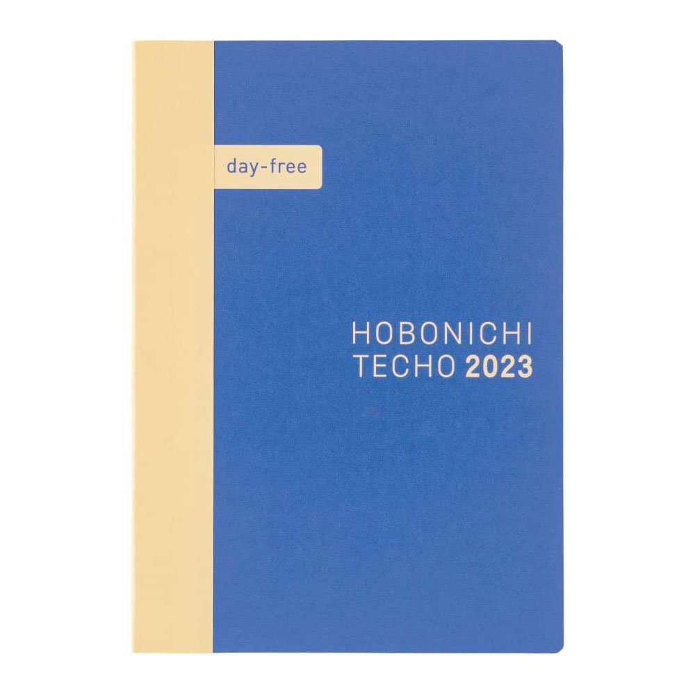 [해외] HOBONICHI 호보니치 2023 수첩 본체 day-free [A6/월간+노트/1월/월요일 시작] 블루