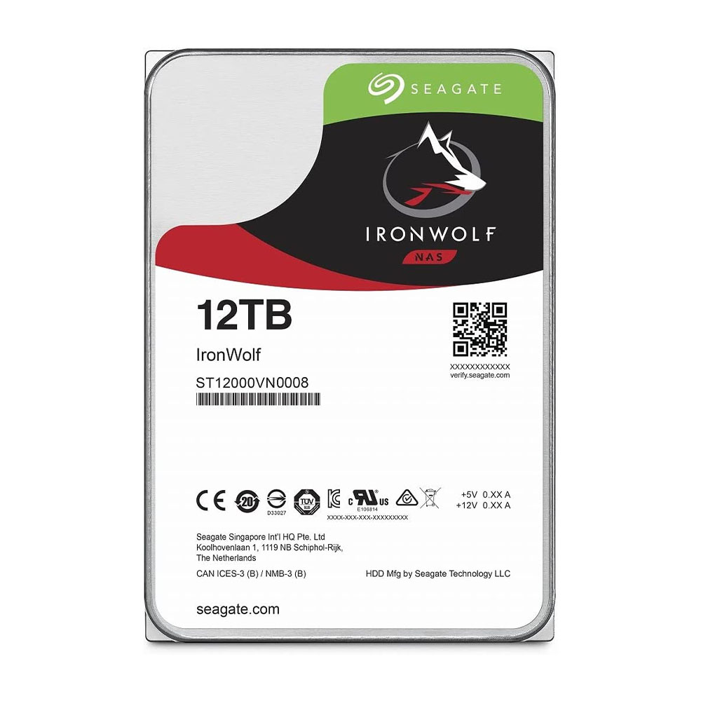 [해외] 씨게이트 IronWolf 3.5인치 하드디스크 12TB ST12000VN0008