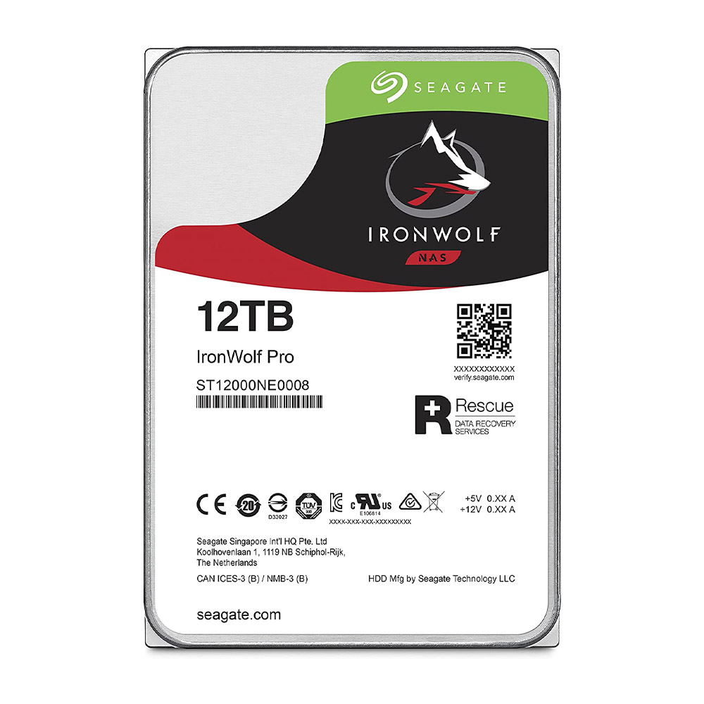 [해외] 씨게이트 IronWolf Pro 3.5인치 하드디스크 12TB ST12000NE0008