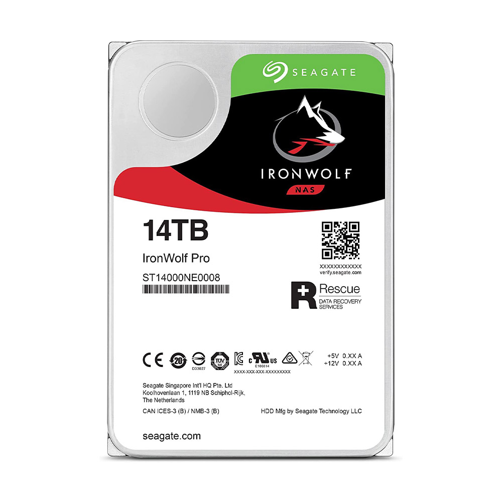 [해외] 씨게이트 IronWolf Pro 3.5인치 하드디스크 14TB ST14000NE0008