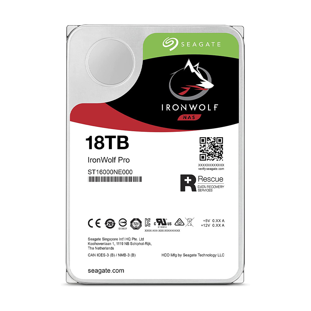 [해외] 씨게이트 IronWolf Pro 3.5인치 하드디스크 18TB ST18000NE000