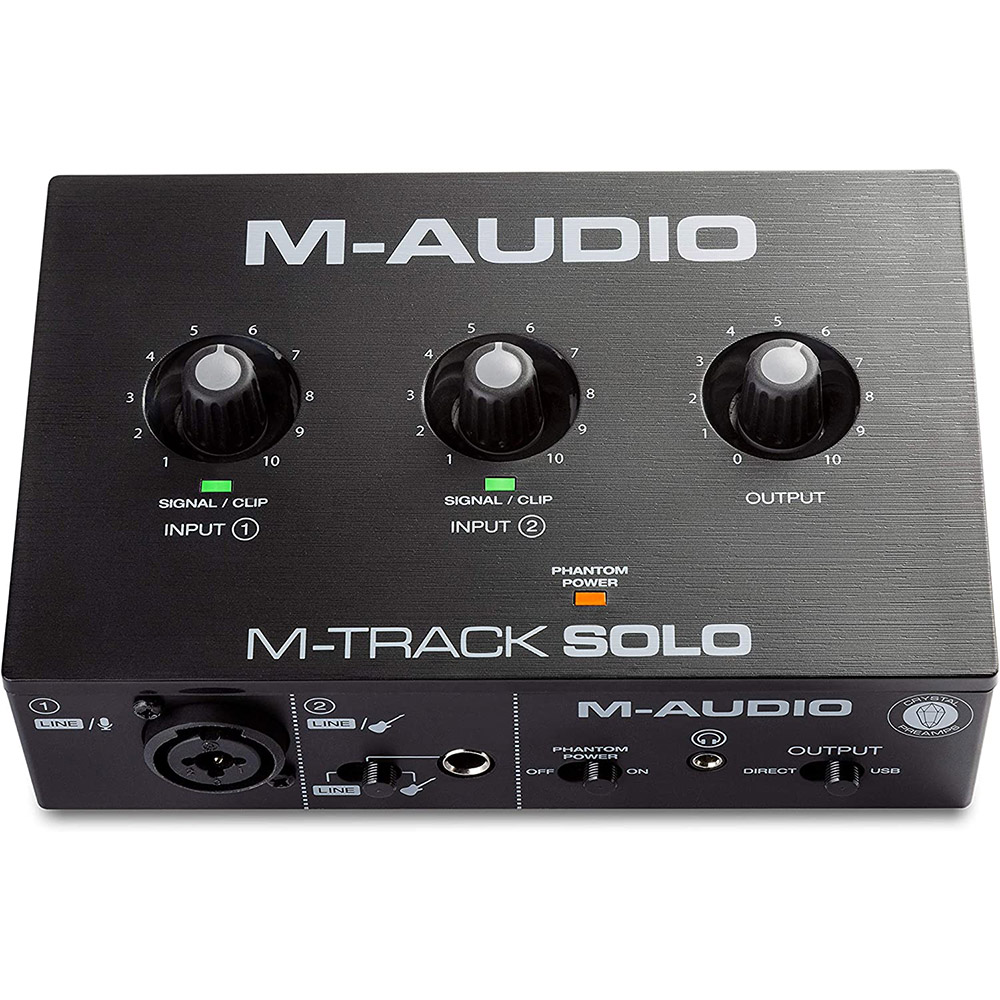 [해외] M-Audio USB 오디오 인터페이스 M-Track Duo XLR 단자 입력 1개 단품