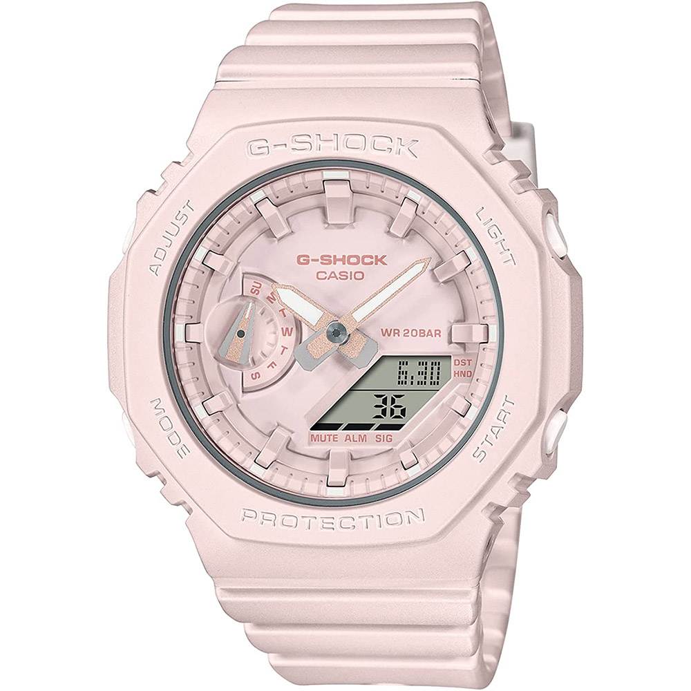 [해외] 카시오 손목시계 지샥 미드 사이즈 모델 GMA-S2100BA-4AJF 레이디스 핑크