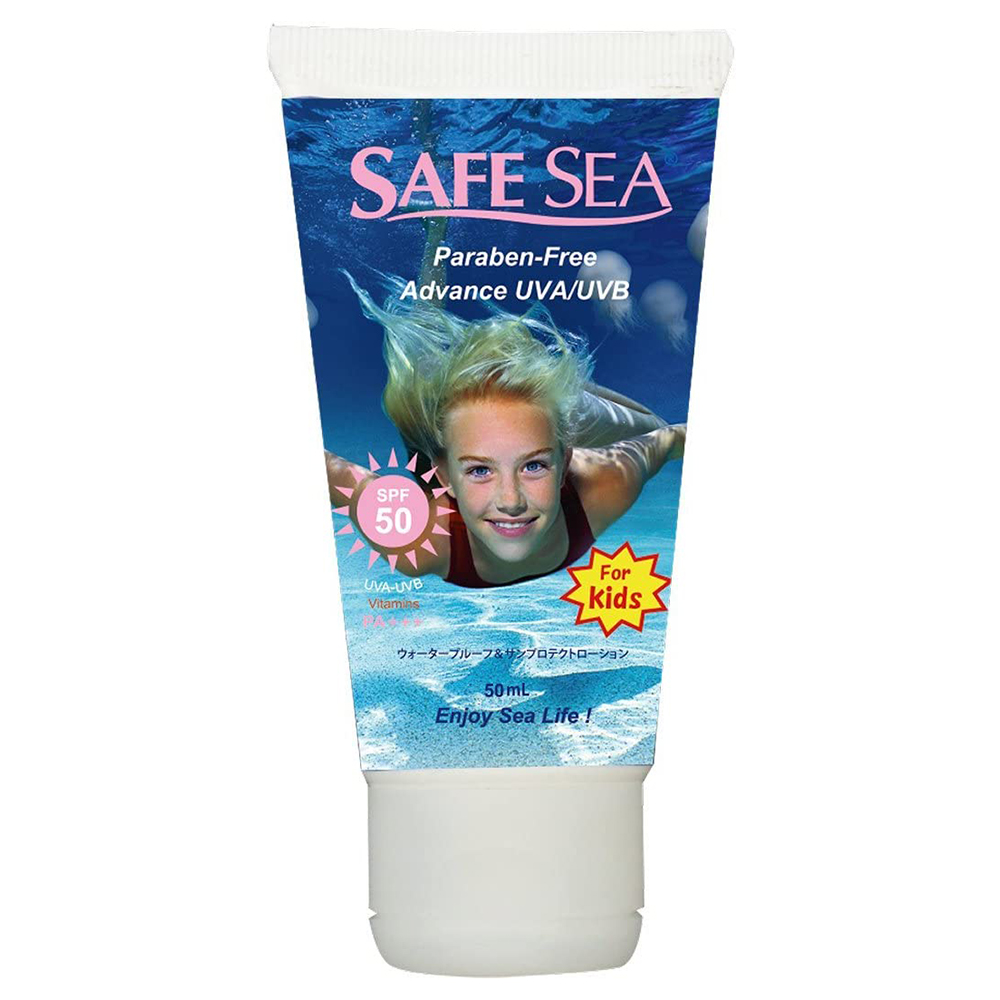 [해외] SAFE SEA 워터 프루프 자외선 차단제 SPF50 고급 키즈 50ml