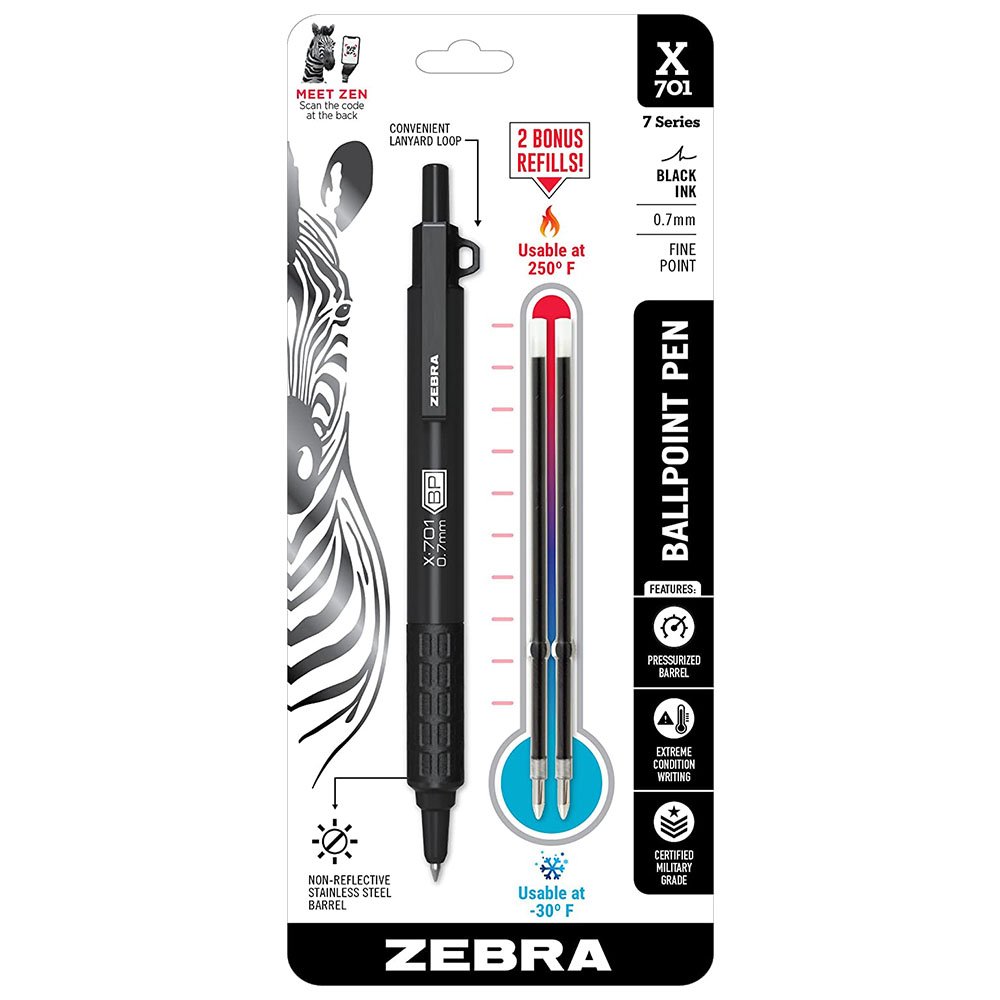 [해외] ZEBRA X-701 택티컬 볼펜 0.7mm 29811