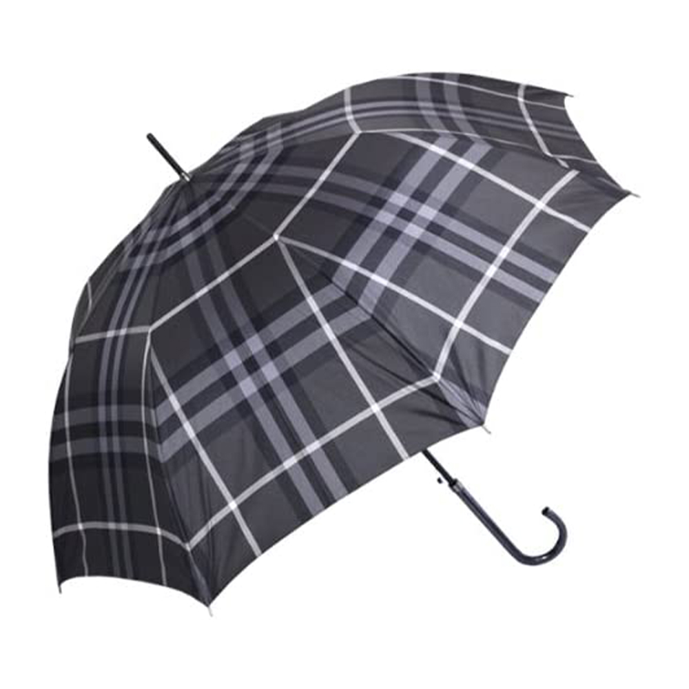 [해외] BURBERRY 버버리 체크 무늬 점프식 우산 블랙 계열