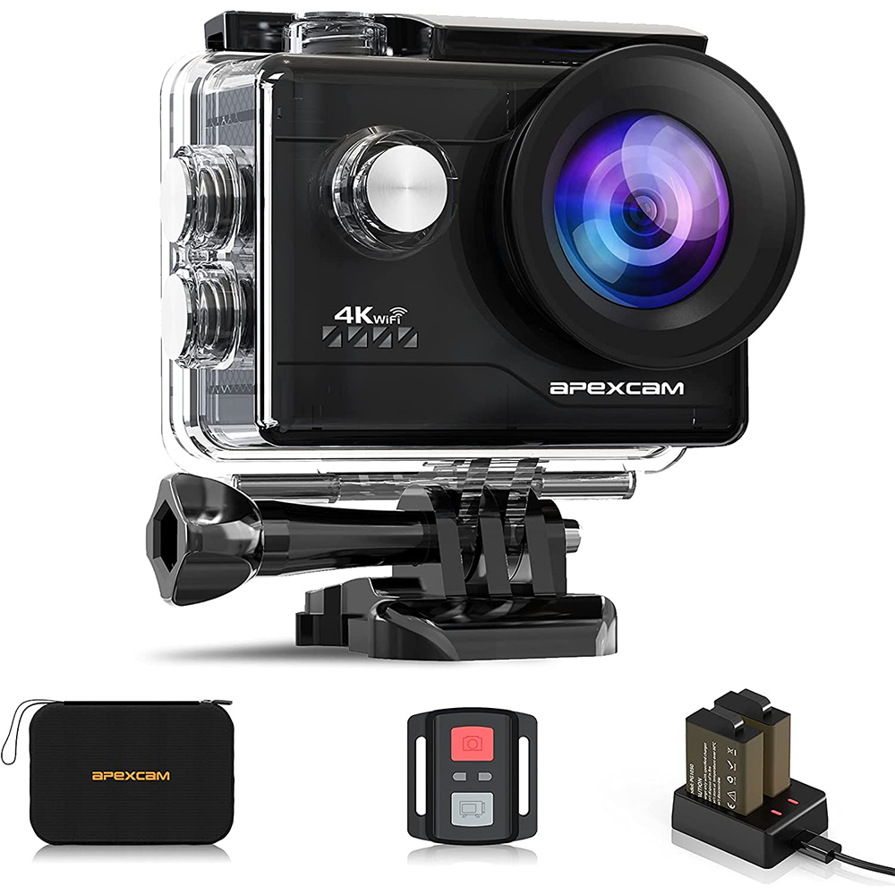 [해외] Apexcam M80 air 액션 카메라 4K 2000만 화소 SONY 센서 WiFi 탑재 40M 방수 small