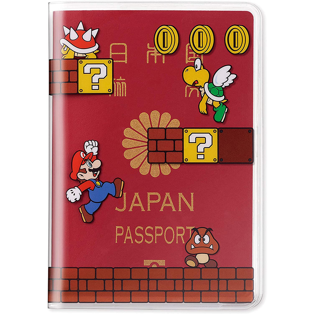 [해외] 닌텐도 슈퍼 마리오 여행 여권 커버 케이스 레드